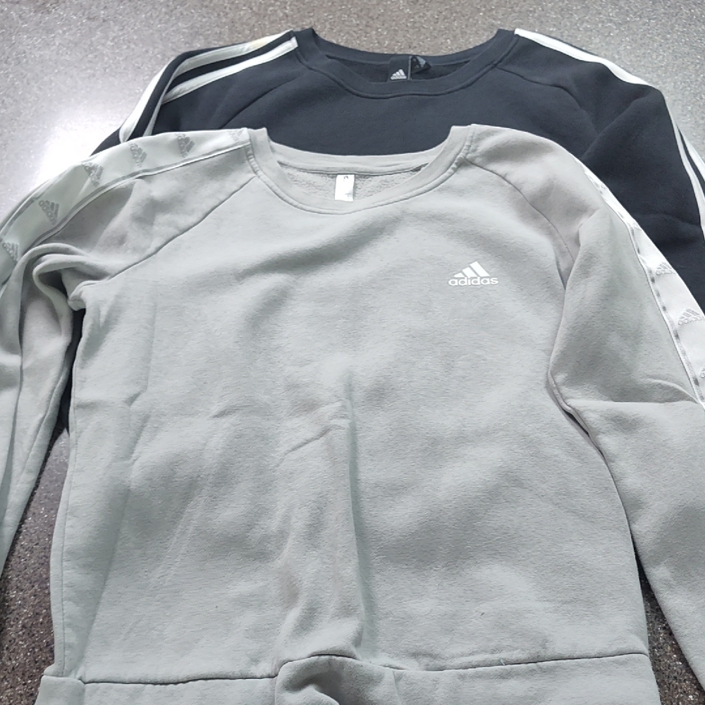 Adidas Black and Gray Sweatshirts 16$each
